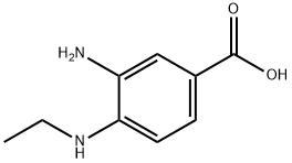 3-AMINO-4-ETHYLAMINO-BENZOIC ACID 化学構造式