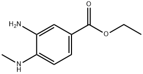 3-アミノ-4-(メチルアミノ)安息香酸エチル 化学構造式
