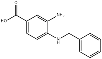 3-AMINO-4-BENZYLAMINO-BENZOIC ACID Struktur