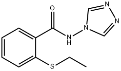 Benzamide, 2-(ethylthio)-N-4H-1,2,4-triazol-4-yl- (9CI) Struktur
