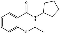 Benzamide, N-cyclopentyl-2-(ethylthio)- (9CI) Structure