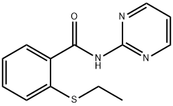 Benzamide, 2-(ethylthio)-N-2-pyrimidinyl- (9CI) Structure