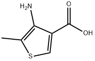 4-氨基-5-甲基噻吩-3-甲酸 结构式