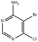 4-アミノ-5-ブロモ-6-クロロピリミジン 化学構造式