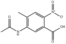 2-NITRO-5-ACETYLAMINO-4-METHYLBENZOIC ACID Structure