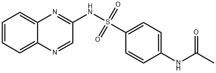 N(4)-acetylsulfaquinoxaline Struktur