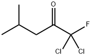 1,1-dichloro-1-fluoro-4-methyl-pentan-2-one Struktur