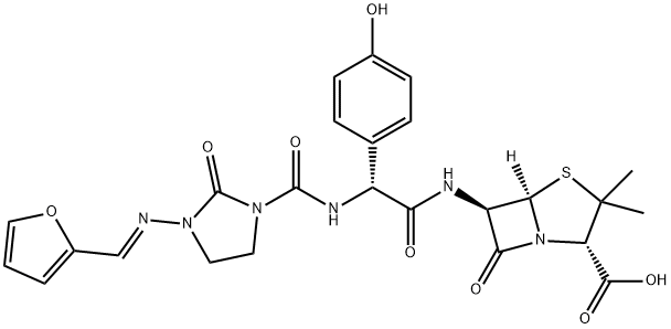 呋洛西林,66327-51-3,结构式