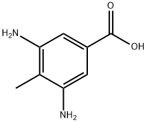 3,5-二氨基-4-甲基苯甲酸,6633-36-9,结构式
