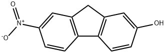 2-ヒドロキシ-7-ニトロ-9H-フルオレン 化学構造式