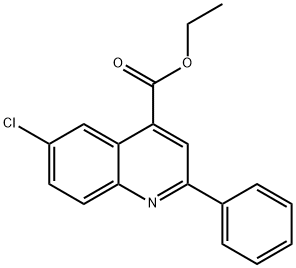 ethyl 6-chloro-2-phenyl-quinoline-4-carboxylate Struktur