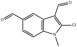 2-CHLORO-1-METHYL-1H-INDOLE-3,5-DICARBALDEHYDE Struktur