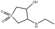 4-ETHYLAMINO-1,1-DIOXO-TETRAHYDRO-1LAMBDA6-THIOPHEN-3-OL 结构式