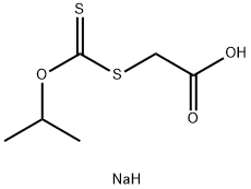[イソプロポキシ(チオカルボニル)チオ]酢酸ナトリウム 化学構造式