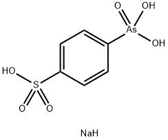 4-アルソノベンゼンスルホン酸ナトリウム 化学構造式