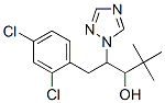 alpha-tert-butyl-beta-[(2,4-dichlorophenyl)methyl]-1H-1,2,4-triazol-1-ethanol Struktur