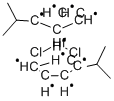 ビス(イソプロピルシクロペンタジエニル)ハフニウムジクロリド 化学構造式