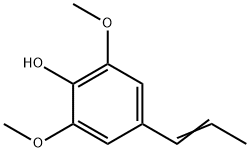 4-PROPENYL-2,6-DIMETHOXYPHENOL, 6635-22-9, 结构式