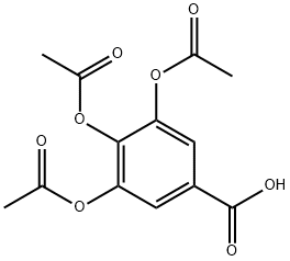 3,4,5-TRIACETOXYBENZOIC ACID Struktur