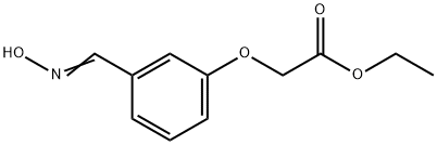 ethyl 2-[3-[(E)-hydroxyiminomethyl]phenoxy]acetate 化学構造式