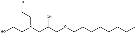 1-[bis(2-hydroxyethyl)amino]-3-(octyloxy)propan-2-ol Struktur