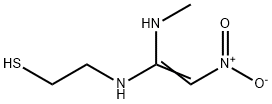 2-[[1-(METHYLAMINO)-2-NITROETHENYL]AMINO]-ETHANETHIOL Struktur