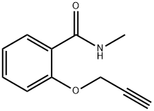 N-メチル-2-(2-プロピニルオキシ)ベンズアミド 化学構造式