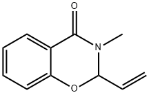 2-エテニル-3,4-ジヒドロ-3-メチル-2H-1,3-ベンゾオキサジン-4-オン 化学構造式