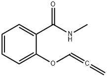 N-メチル-2-(1,2-プロパジエニルオキシ)ベンズアミド 化学構造式