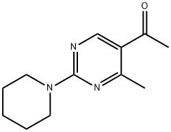 1-(4-甲基-2-哌啶-1-基-嘧啶-5-基)乙酮, 66373-33-9, 结构式