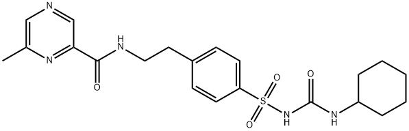 GLIPIZIDE RELATED COMPOUND C (1-シクロヘキシル-3-[[4-[2-[[(6-メチルピラジン-2-イル)カルボニル]アミノ]エチル]フェニル]スルホニル]尿素) price.