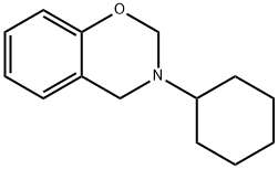 3-シクロヘキシル-3,4-ジヒドロ-2H-1,3-ベンゾオキサジン 化学構造式
