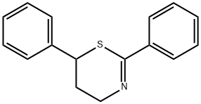 2,6-diphenyl-5,6-dihydro-4H-1,3-thiazine 结构式