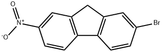 2-ブロモ-7-ニトロ-9H-フルオレン 化学構造式