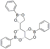 1-O,3-O:2-O,4-O:5-O,6-O-Tris(phenylboranediyl)-D-glucitol Structure