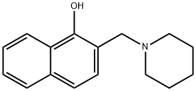 2-(甲基哌啶)-1-萘酚, 6638-91-1, 结构式