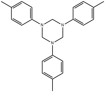 1,3,5-Triazine, hexahydro-1,3, 5-tris (4-methylphenyl)- Struktur
