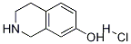 1,2,3,4-テトラヒドロ-7-イソキノリノール塩酸塩 化学構造式