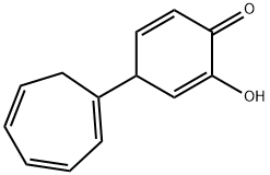 2,5-Cyclohexadien-1-one, 4-(1,3,5-cycloheptatrien-1-yl)-2-hydroxy- (9CI) Structure