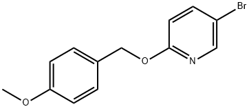 5-ブロモ-2-((4-メトキシベンジル)オキシ)ピリジン 化学構造式