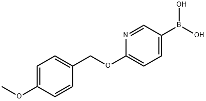 6-(4-METHOXYBENZYLOXY)PYRIDIN-3-YLBORONIC ACID, 663955-80-4, 结构式