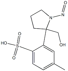 2-Pyrrolidinemethanol, 1-nitroso-, 4-methylbenzenesulfonate (ester) 化学構造式