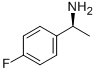 (S)-1-(4-フルオロフェニル)エチルアミン 化学構造式