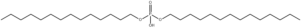 りん酸水素ジテトラデシル 化学構造式