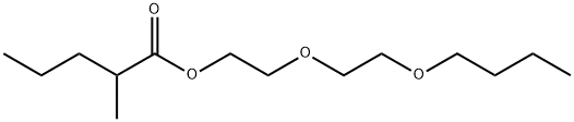 2-(2-butoxyethoxy)ethyl 2-methylpentanoate Structure