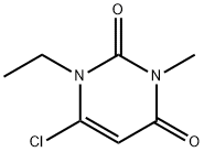 6-CHLORO-1-ETHYL-3-METHYLPYRIMIDINE-2,4(1H,3H)-DIONE Structure