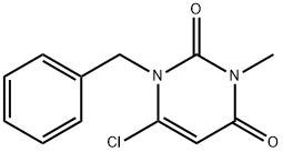 6-CHLORO-3-METHYL-1-(PHENYLMETHYL)-2,4(1H,3H)-PYRIMIDINEDIONE Structure