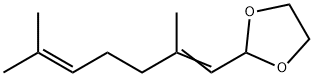 2-(2,6-ジメチル-1,5-ヘプタジエニル)-1,3-ジオキソラン 化学構造式