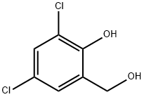 3,5-ジクロロ-2-ヒドロキシベンジルアルコール 化学構造式