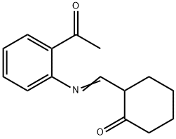 2-[(2-acetylphenyl)iminomethyl]cyclohexan-1-one Structure